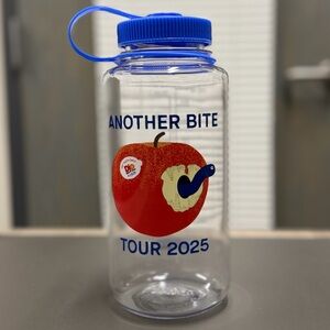 DK Clear and Blue Water Bottle - Apple Design